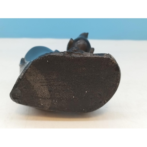 124 - Bakelite 15cm Spill Vase with Foo Bird Decoration.