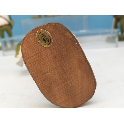 135 - Collection of Frog Figures to include Pilot, Fireman, and Dentist plus Squat Frogs to include Cowboy... 