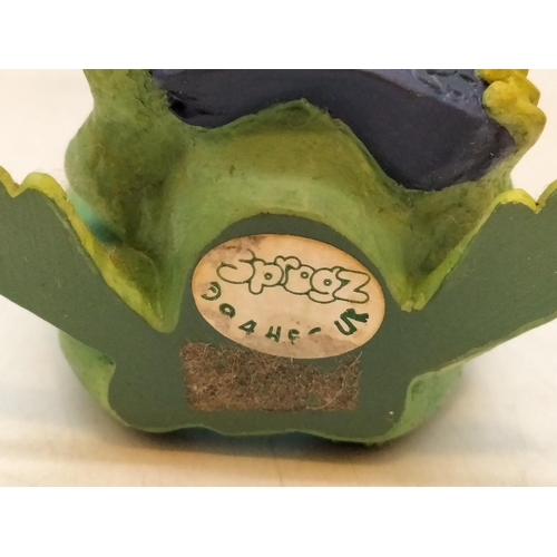 135 - Collection of Frog Figures to include Pilot, Fireman, and Dentist plus Squat Frogs to include Cowboy... 