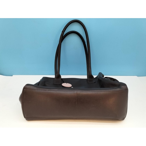 140 - Brown Leather Radley Handbag. 25cm High, 30cm x 11cm.
