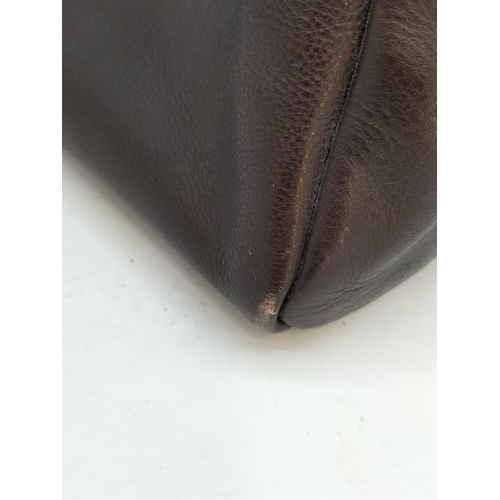 140 - Brown Leather Radley Handbag. 25cm High, 30cm x 11cm.
