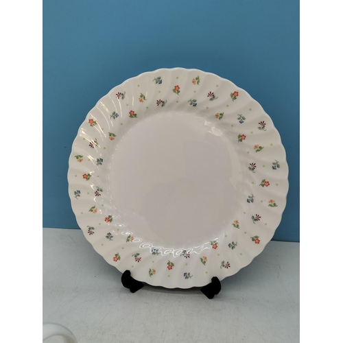 62 - Wedgwood China 22 Piece Part Tea Set in the 'Cascade' Pattern to include Teapot, Milk Jug, Sugar Bow... 