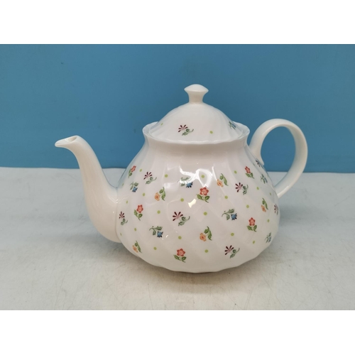 62 - Wedgwood China 22 Piece Part Tea Set in the 'Cascade' Pattern to include Teapot, Milk Jug, Sugar Bow... 