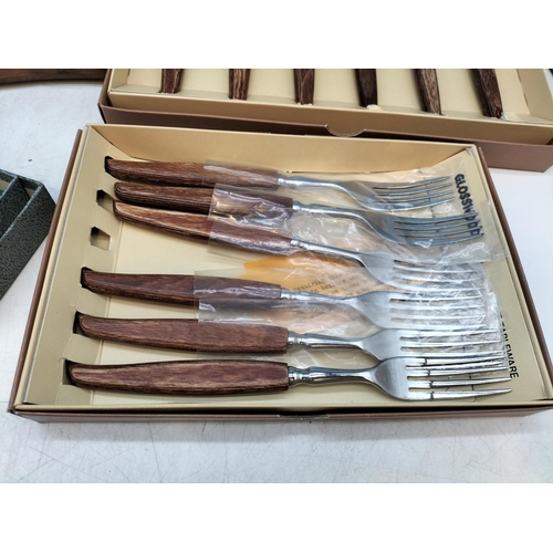 63 - Collection of 6 x Cased Cutlery Sets to include John Turton Set of Knives.