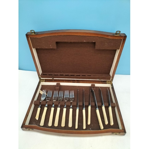 63 - Collection of 6 x Cased Cutlery Sets to include John Turton Set of Knives.