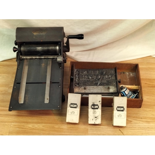 64 - DAPAG 1940's Tickopress Imprima Multi-Graph Rotary Hand Printing Press Model V1844 (Parts Move Freel... 
