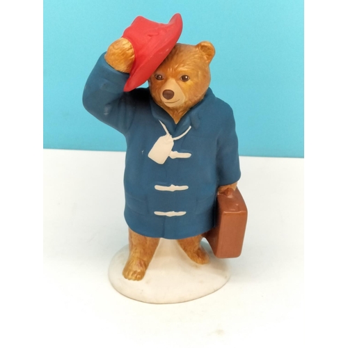 66 - Unglazed Prototype Wade Limited Edition 16.5cm High 'Paddington Trail Bear' in Traditional Outfit, S... 