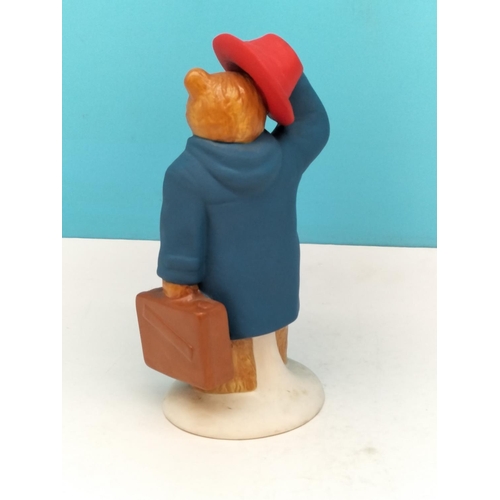 66 - Unglazed Prototype Wade Limited Edition 16.5cm High 'Paddington Trail Bear' in Traditional Outfit, S... 