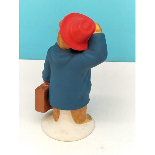 66 - Unglazed Prototype Wade Limited Edition 16.5cm High 'Paddington Trail Bear' in Traditional Outfit, S... 