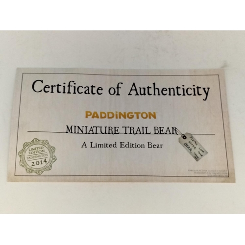 66 - Unglazed Prototype Wade Limited Edition 16.5cm High 'Paddington Trail Bear' in Traditional Outfit, S... 