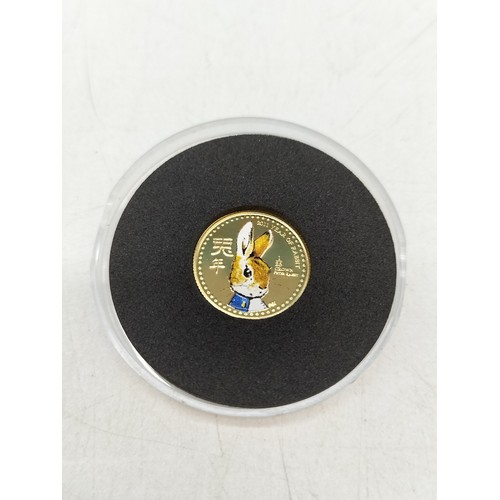 24ct Gold Peter Rabbit, 2011 Year of the Rabbit 1/25oz Coin with ...