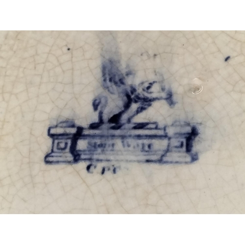 108 - 3 Pieces of Blue and White China to include Copeland Spode 'Italian' Bowl 7cm High, 24cm Diameter.