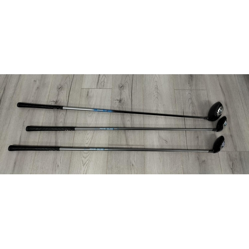 110 - Ping Carry Golf Bag containing a Set of Right Handed Ping G2 Irons, Ping TFC 100 Woods (7 & 3) with ... 