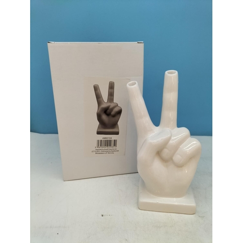 111 - New and Boxed Items to include 'V' for Victory 21cm Bud Vase/Ornament, 14cm Ceramic Ducks (3) plus C... 