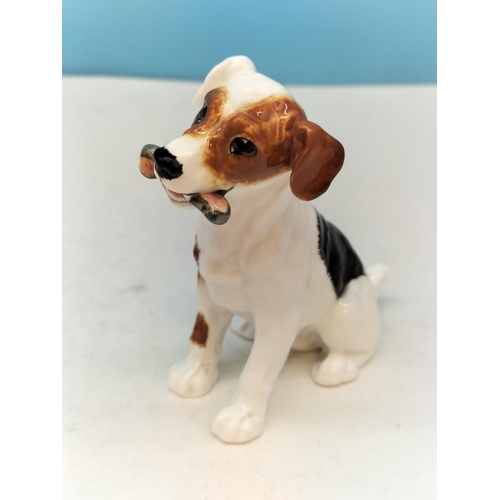113 - Royal Doulton Jack Russell Figures (3) to include HN1159, HN 1158 (Slight Nibble to Saucer Rim) and ... 