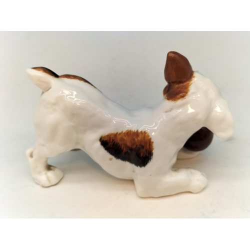 113 - Royal Doulton Jack Russell Figures (3) to include HN1159, HN 1158 (Slight Nibble to Saucer Rim) and ... 