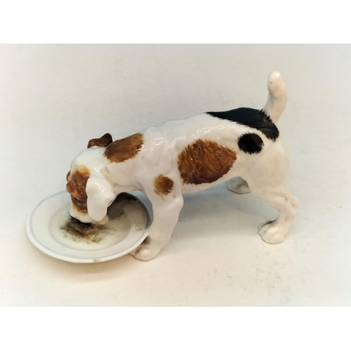 113 - Royal Doulton Jack Russell Figures (3) to include HN1159, HN 1158 (Slight Nibble to Saucer Rim) and ... 