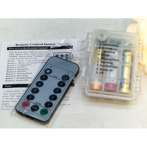 142 - 5 x Boxed Warm White Globe String Lights.