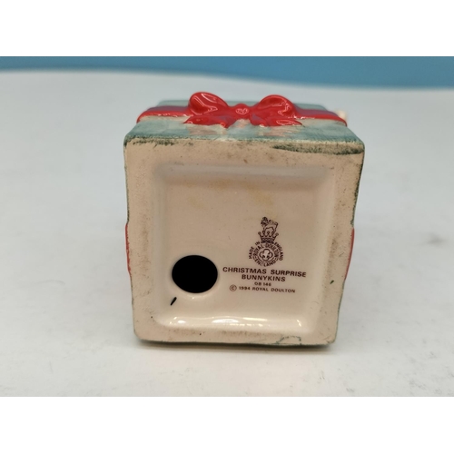 146 - Royal Doulton Bunnykins Items (4) to include 2 x Santa Bunnykins DB17 (Seconds), 'Christmas Surprise... 