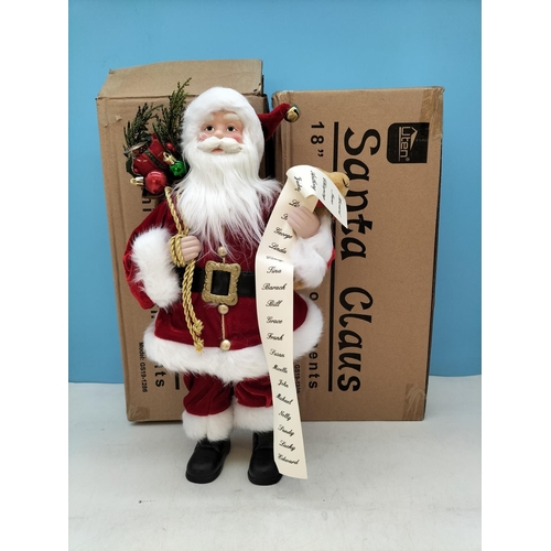 81 - New in Boxes 2 x Santa Claus 18