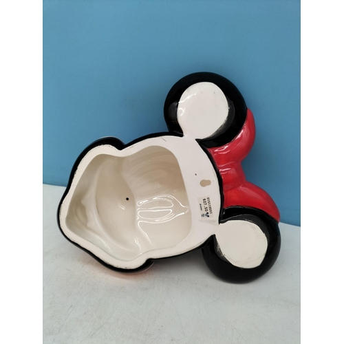 89 - Minnie Mouse Face Wall Plaque (25cm x 24cm) plus Snoopy Money Box.