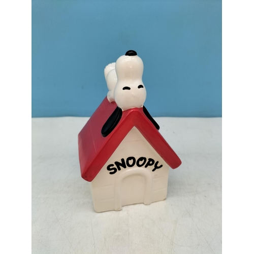 89 - Minnie Mouse Face Wall Plaque (25cm x 24cm) plus Snoopy Money Box.