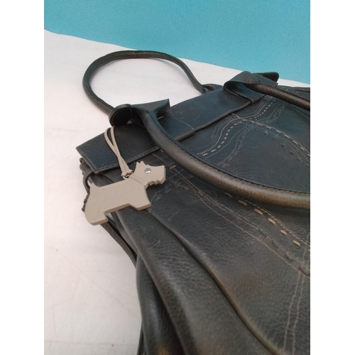 116 - Large Green/Grey Radley Bag. 24cm High, 35cm x 12cm.