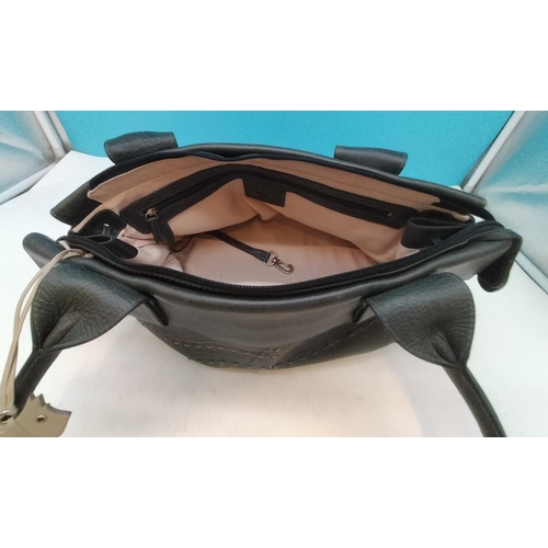 116 - Large Green/Grey Radley Bag. 24cm High, 35cm x 12cm.