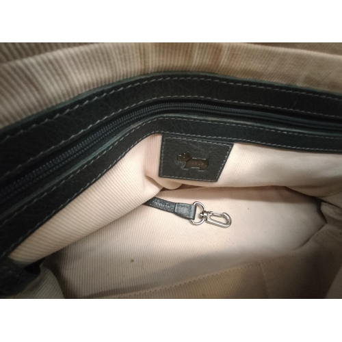 116 - Large Green/Grey Radley Bag. 24cm High, 35cm x 12cm.