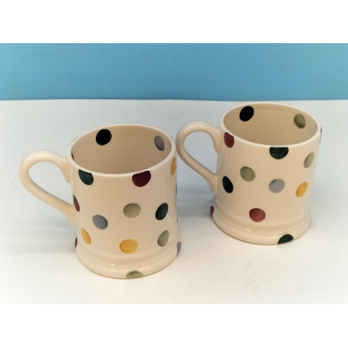 152 - Emma Bridgewater 'Polka Dot' Pattern Half Pint Mugs (2).