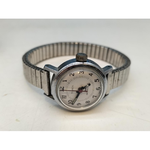 161 - Small Box containing a Collection of Ladies Watches to include Boxed Timex, Roamer Orosa, etc plus a... 