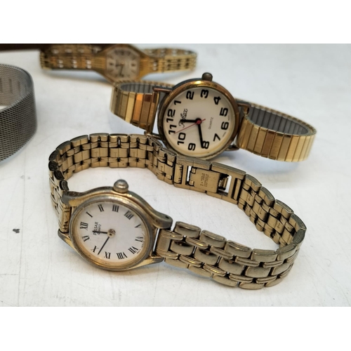 161 - Small Box containing a Collection of Ladies Watches to include Boxed Timex, Roamer Orosa, etc plus a... 