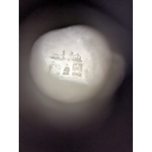 75 - Wooden Stanhope Cross with Picture of the Apparition at Knock Comayo.