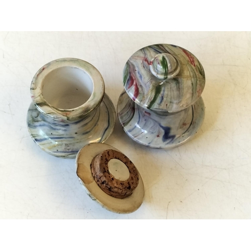 102 - Collection of Mixed Pottery plus Glass Lamp Shades. Some Faults Noted.