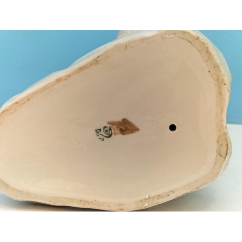 106 - Vintage 1960's Polonnoe Figure of a Girl with Flower. 31cm Tall.