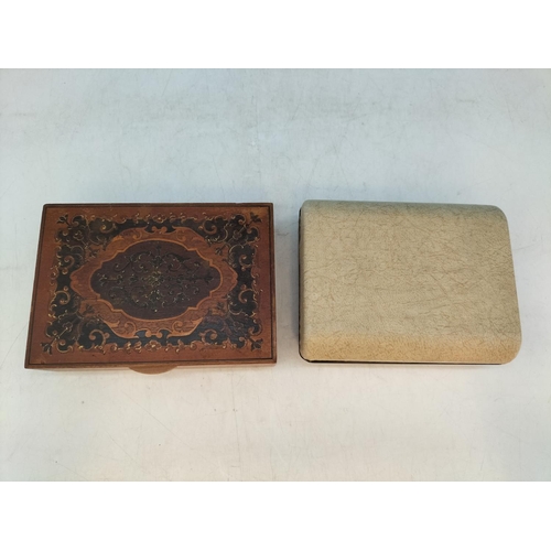 163 - 2 Boxes of Mixed Costume Jewellery plus Hudson Bay Medal. Largest Box 4cm high, 16cm x 11cm.