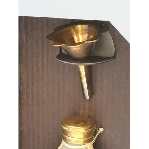 177 - Boxed Wedgwood Blue Jasperware Perfume Bottle 'Diana' with Sterling Silver Top and Funnel. 7.5cm Lon... 