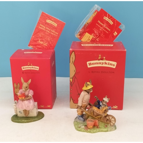 67 - Boxed Royal Doulton Bunnykins Pastimes Collection 'Home Grown' DB429 plus 2011 Figure of The Year 'S... 