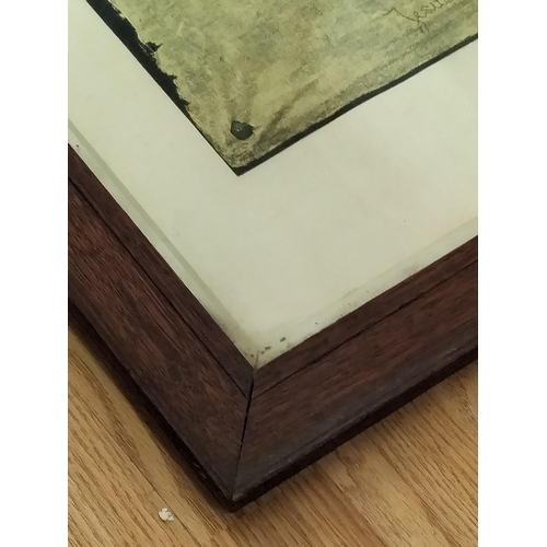 74 - 19th Century Print of Jesus Christus 'Veil of Veronica by Gabriel Von Max. 80cm x 60cm. Collection O... 