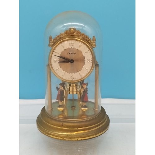 79 - Ranela Mechanical 15cm Anniversary Clock. W/O but Requires Service.