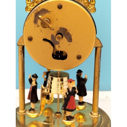 79 - Ranela Mechanical 15cm Anniversary Clock. W/O but Requires Service.