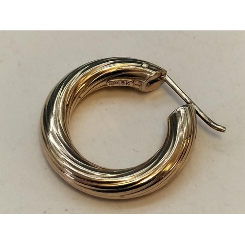 88 - Scrap 9ct Gold 375 Earring 2.6 Grams.