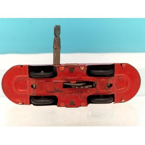 92 - Tin Plate Big Dipper Wind Up Toy. Requires Attention. 12cm Long.