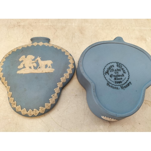 94 - Collection of Wedgwood Blue and White Jasperware. Tallest 13cm.