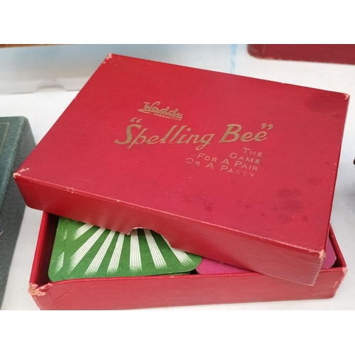 98 - Collection of Vintage Playing Cards and Card Games to include My Word, Spelling Bee, Lexicon, etc pl... 