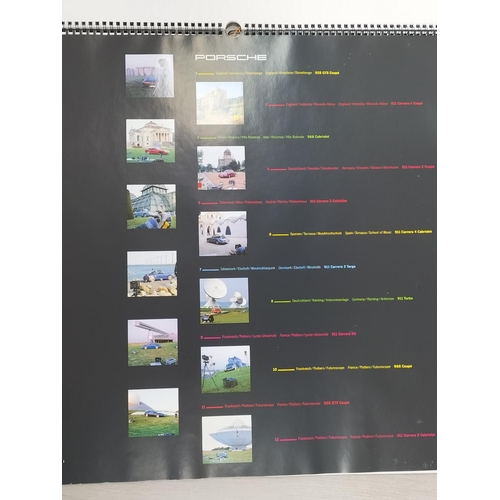 216 - Vintage Porsche Calendars (3) 1992, 1993 and 1997 plus Porsche Medallion/Coin.