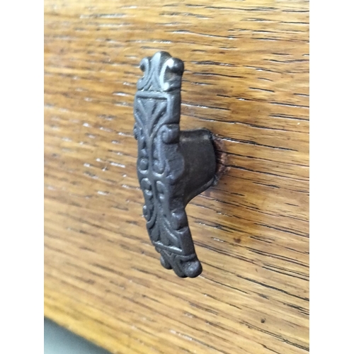 125 - Set of Vintage Rustic Oak Drawers. 116cm High, 75cm x 42cm. Collection Only.