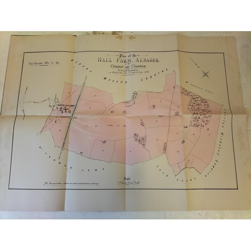 129 - Auction Details/Plan for Sale of 'Hall Farm, Alsager' July 1889.