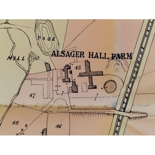 129 - Auction Details/Plan for Sale of 'Hall Farm, Alsager' July 1889.