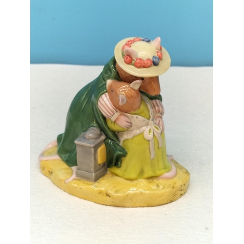 139 - Boxed Royal Doulton Brambly Hedge Collection Figure 'You're Safe' DBH 63. 10.5cm Tall, 11cm x 8cm.